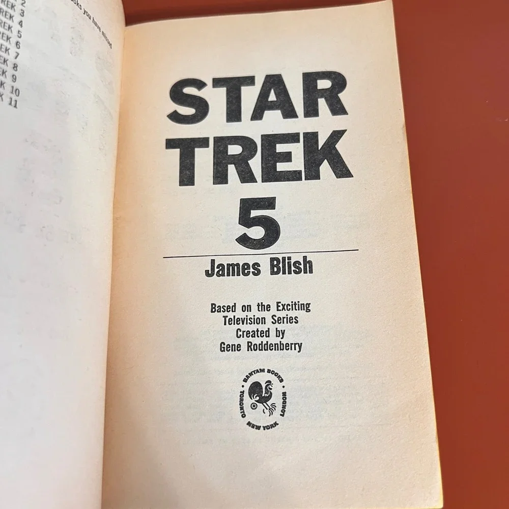 Star Trek 5 James Blish‎ Vintage 1972 Bantam Paperback Sci-Fi Book TV Tie-In